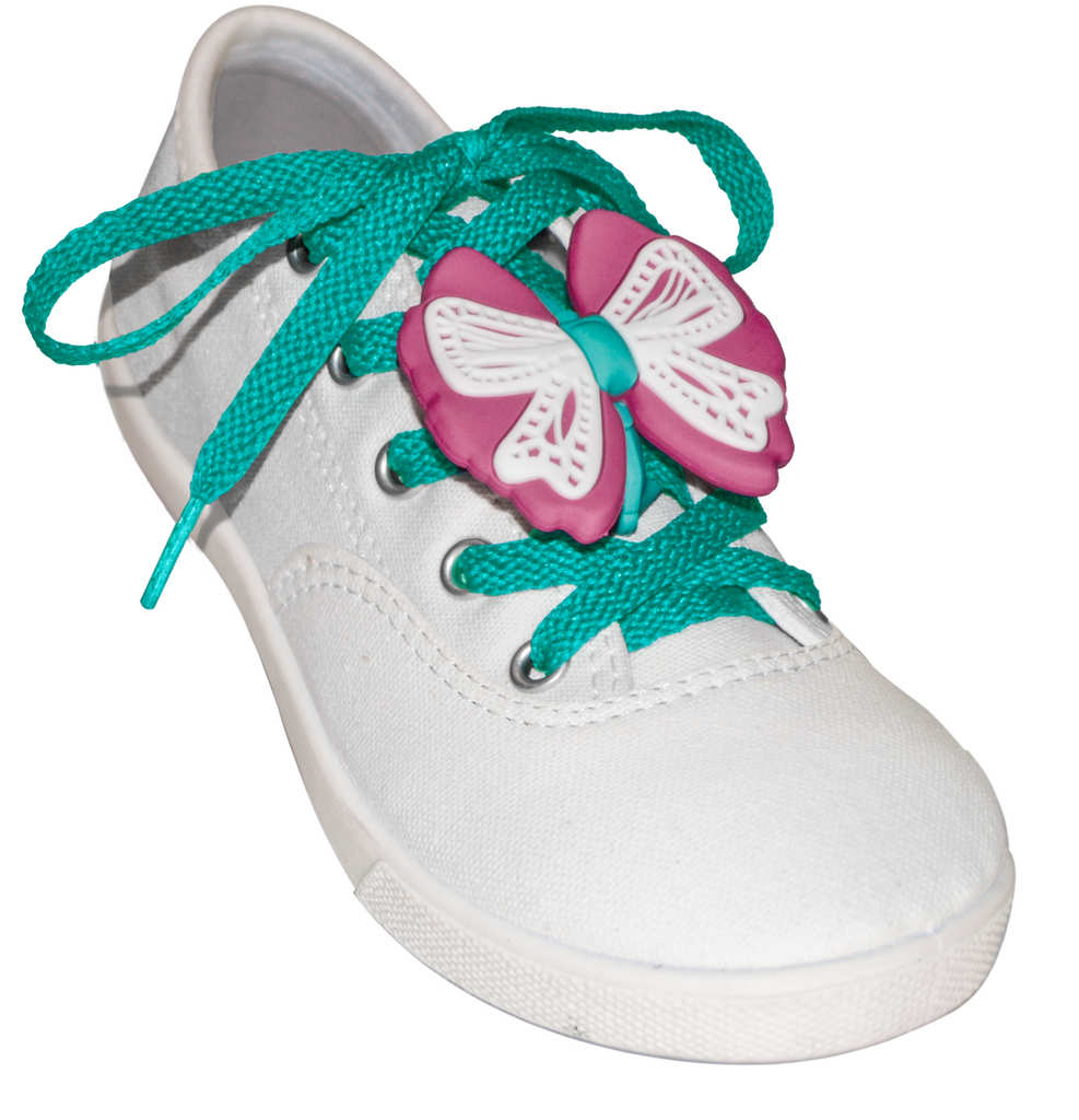 ShoeFly™ Funsets™ Bow Turq Lace Shoeflys Online